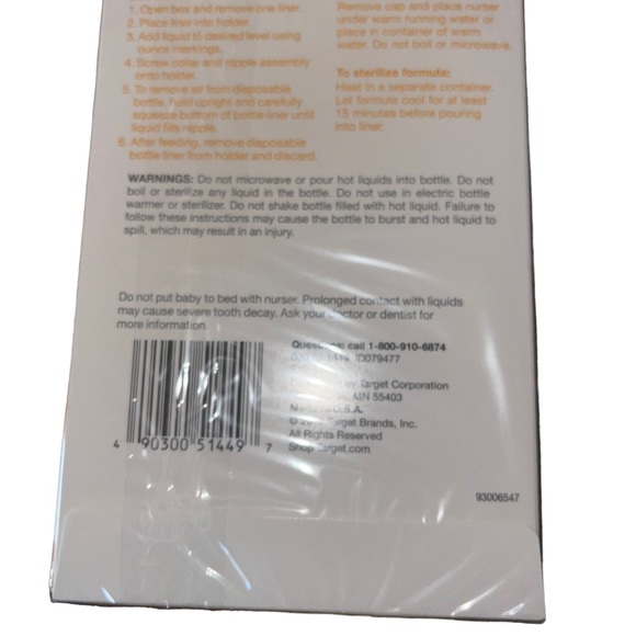 UP & UP 4 oz. Disposable Bottle Liners Drop Ins New Sealed 50 Ct - 3 Boxes - Picture 3 of 3